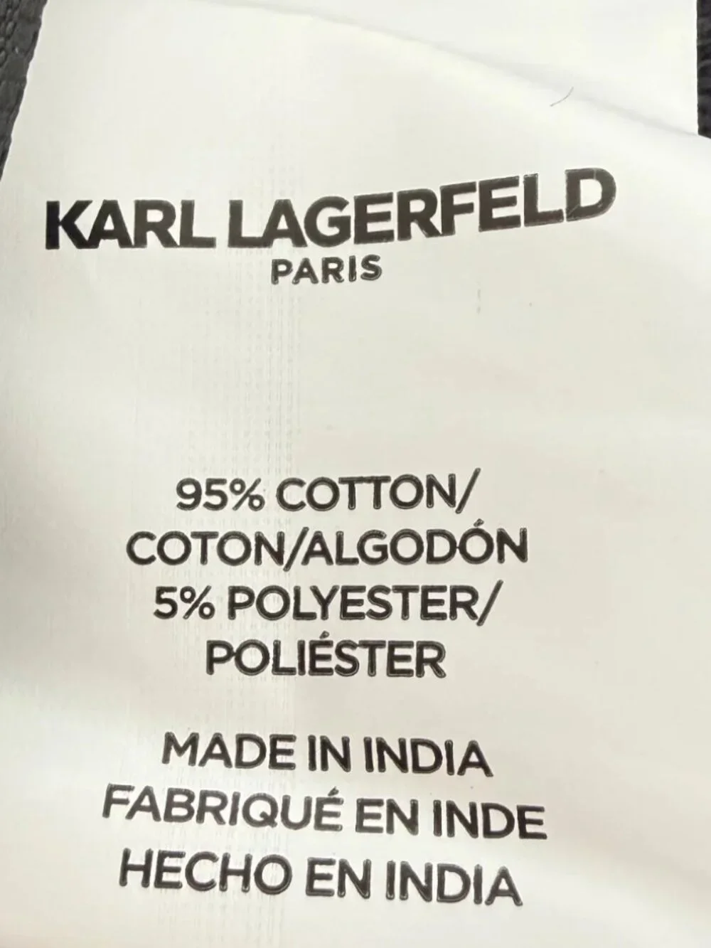 Karl Lagerfeld Paris White Black Stripe Waffle Bath Towel 27x54 NWT